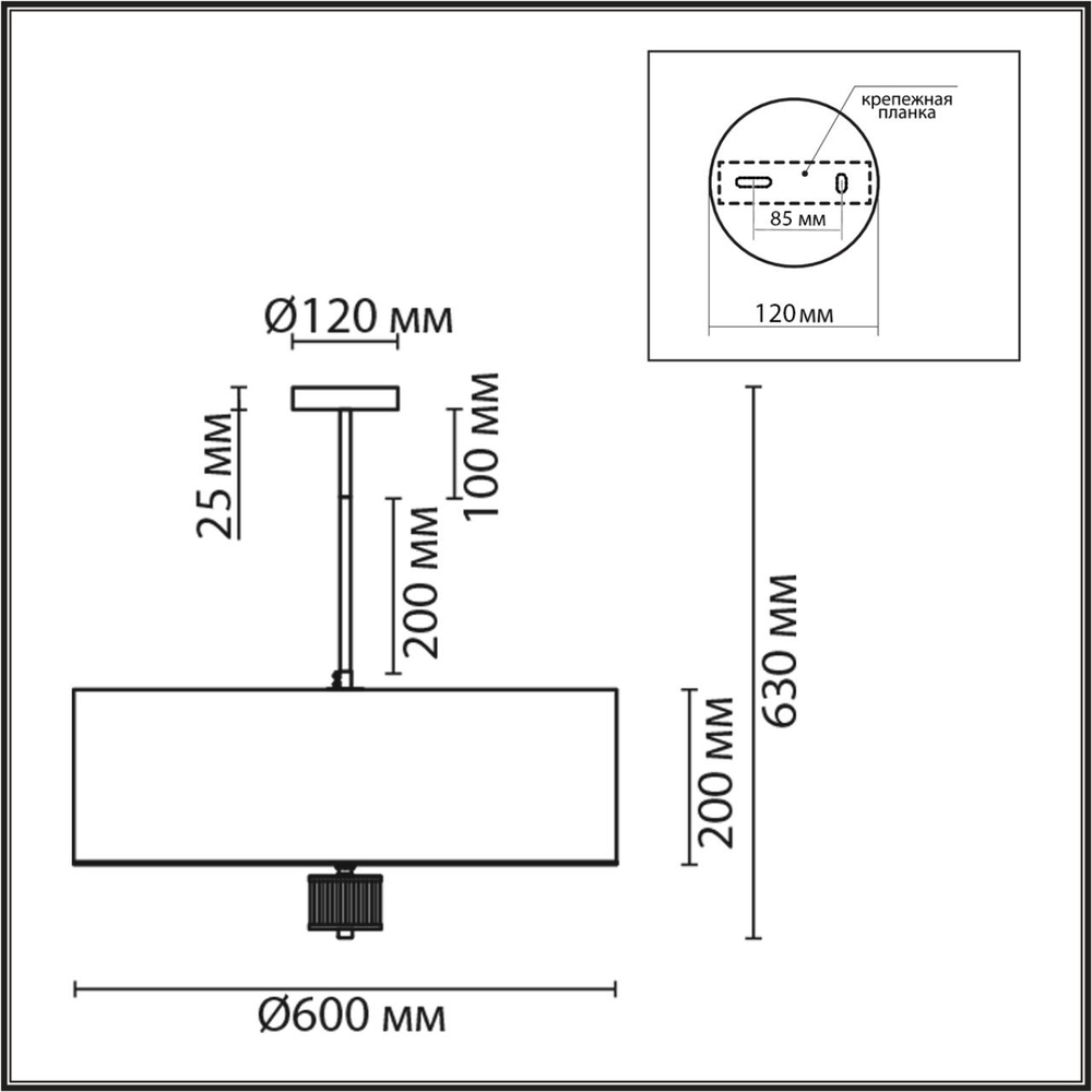 8108/7C LN Люстра E14 7*40Вт 220В IP20 MODERNI