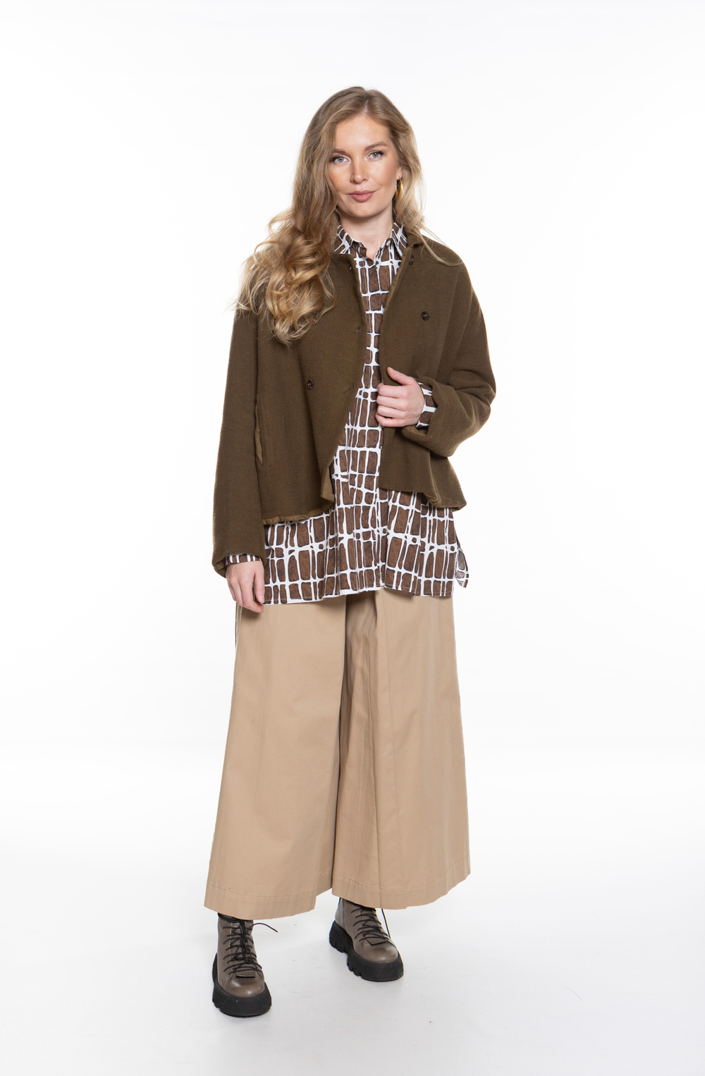 ШИРОКИЕ БРЮКИ ИЗ ХЛОПКА