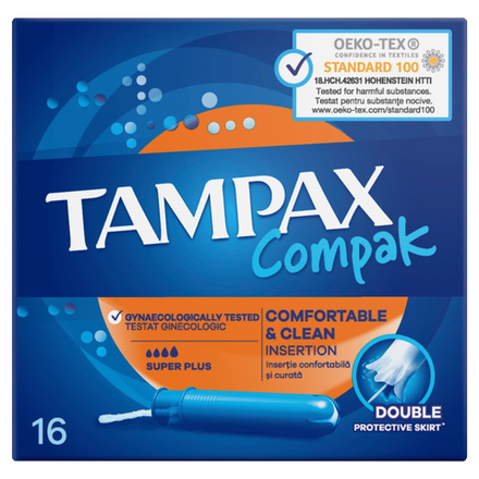 Тампоны Tampax Compak Super plus 16 шт