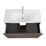 Тумба с раковиной подвесная BelBagno UNO-MINI-1000-2C-SO-СO Бежевый матовый, раковина белая BB-8099-3-100