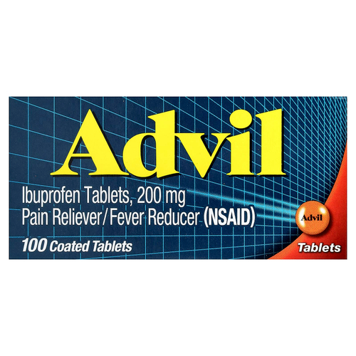 Advil, Таблетки ибупрофена, 200 мг, 100 таблеток, покрытых оболочкой