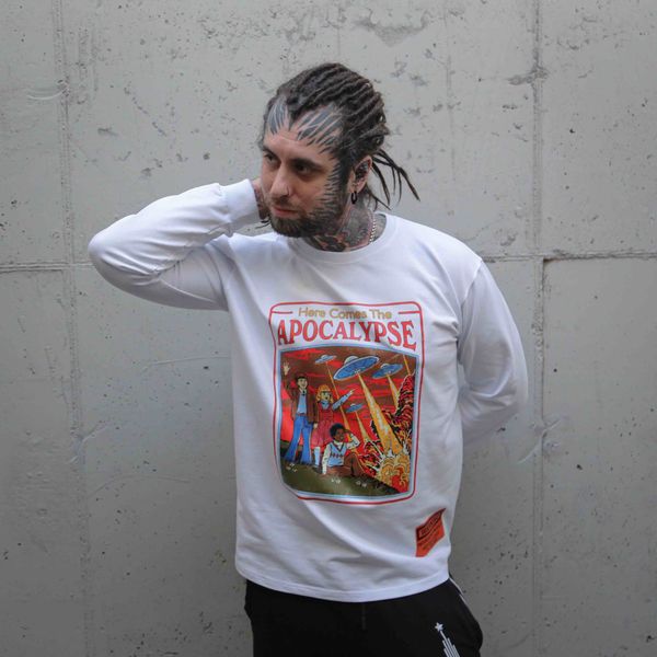 Лонгслив SR by Epic Merch Apocalypse Белый - фото 3