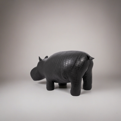 Банкетка Пуф Бегемот Черный средний