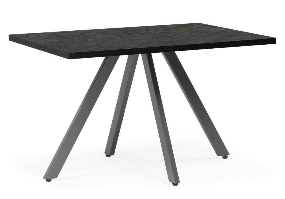 Стол деревянный Woodville Райн 32 116(160)x77 раздвижной малави, серый, ножки серые