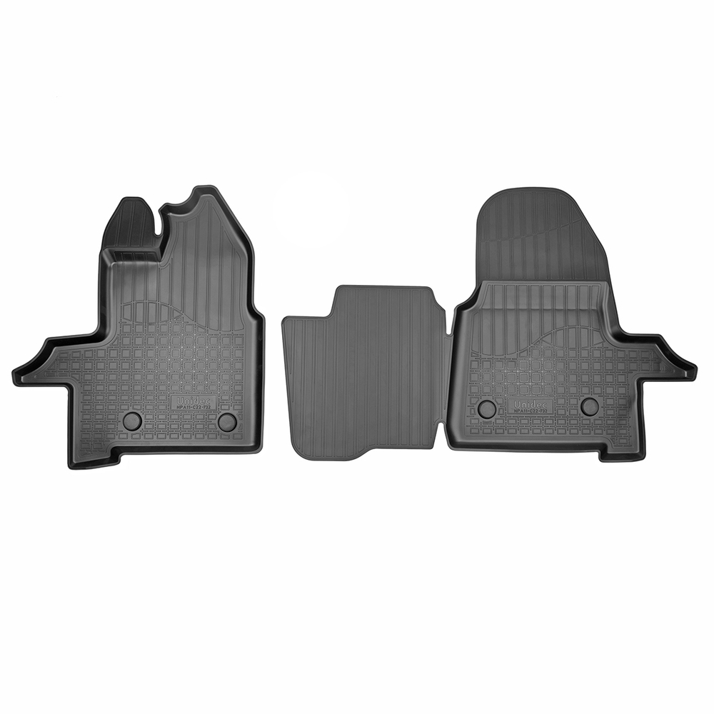 Ковры в салон Norplast/Unidec для Ford Transit (2021-)Полиуретан,Черный,передняя пара арт.NPA11-C22-732