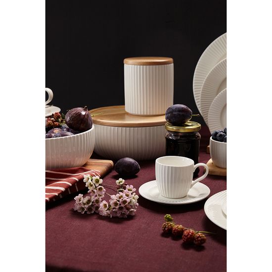 Набор чашек с блюдцами soft ripples, dual glazing, 125 мл, 2 шт.