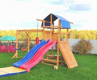 Детская деревянная площадка  для дачи «Мадрид 9»