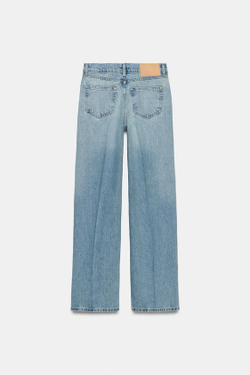 ZARA ДЖИНСЫ Z1975 STRAIGHT С ВЫСОКОЙ ПОСАДКОЙ, ГОЛУБОЙ