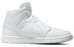 Кроссовки Jordan Air Jordan 1 Mid Triple White (Женская размерная сетка)
