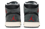 Jordan 1 Retro Mid Black Gym Red Anthracite