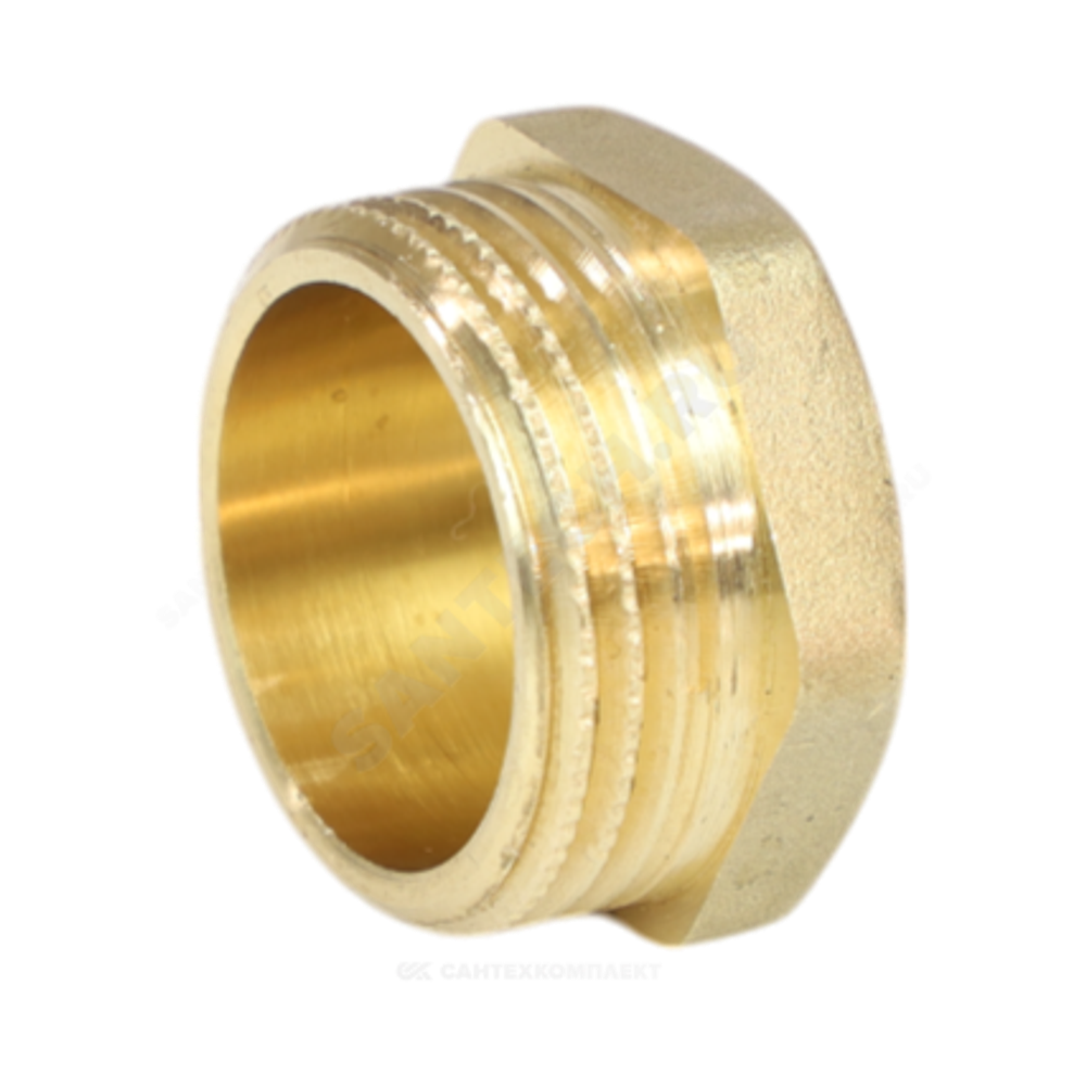 Заглушка латунь Ду 25 (1") НР LD LD.65.505.25