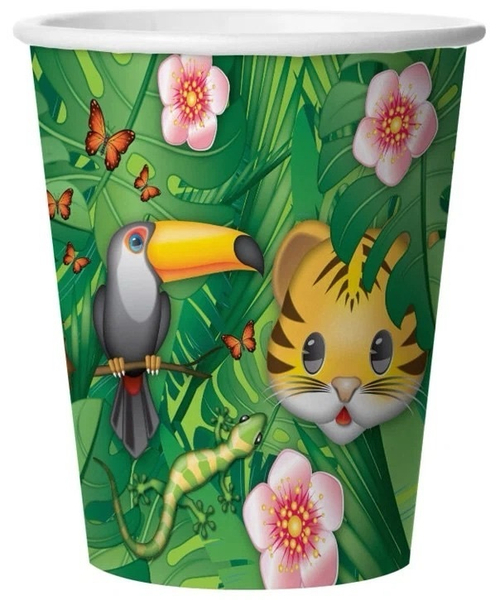 Стаканы 250мл 6шт Джунгли