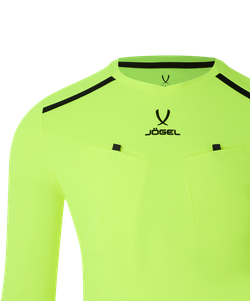 Футболка судейская с длинным рукавом DIVISION PerFormDRY Referee LS Tee, желтый неон