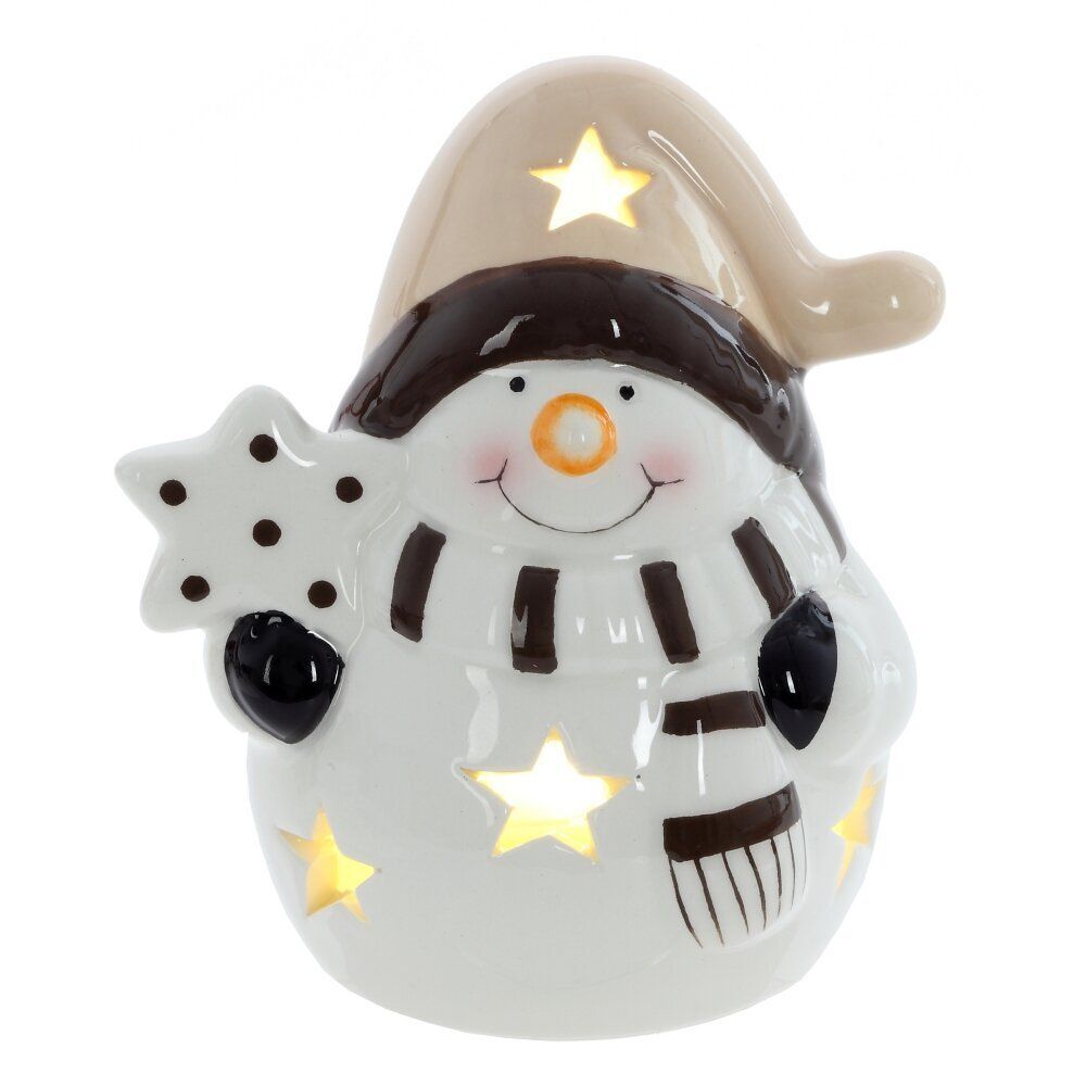 GAEM Фигурка декоративная "Снеговик" с подсветкой (LR44x2), L, L7,5 W6,5 H9 см