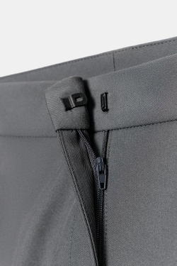 ZARA БРЮКИ FLARE С РАЗРЕЗАМИ, СЕРЫЙ