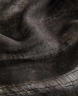 Zara Home - Льняное одеяло с бахромой, коричневый, 140x190 см