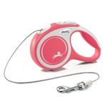 Flexi рулетка NEW LINE Comfort XS (до 8 кг) трос 3 м серый/красный