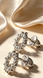Ювелирные серьги из серебра 925 пробы