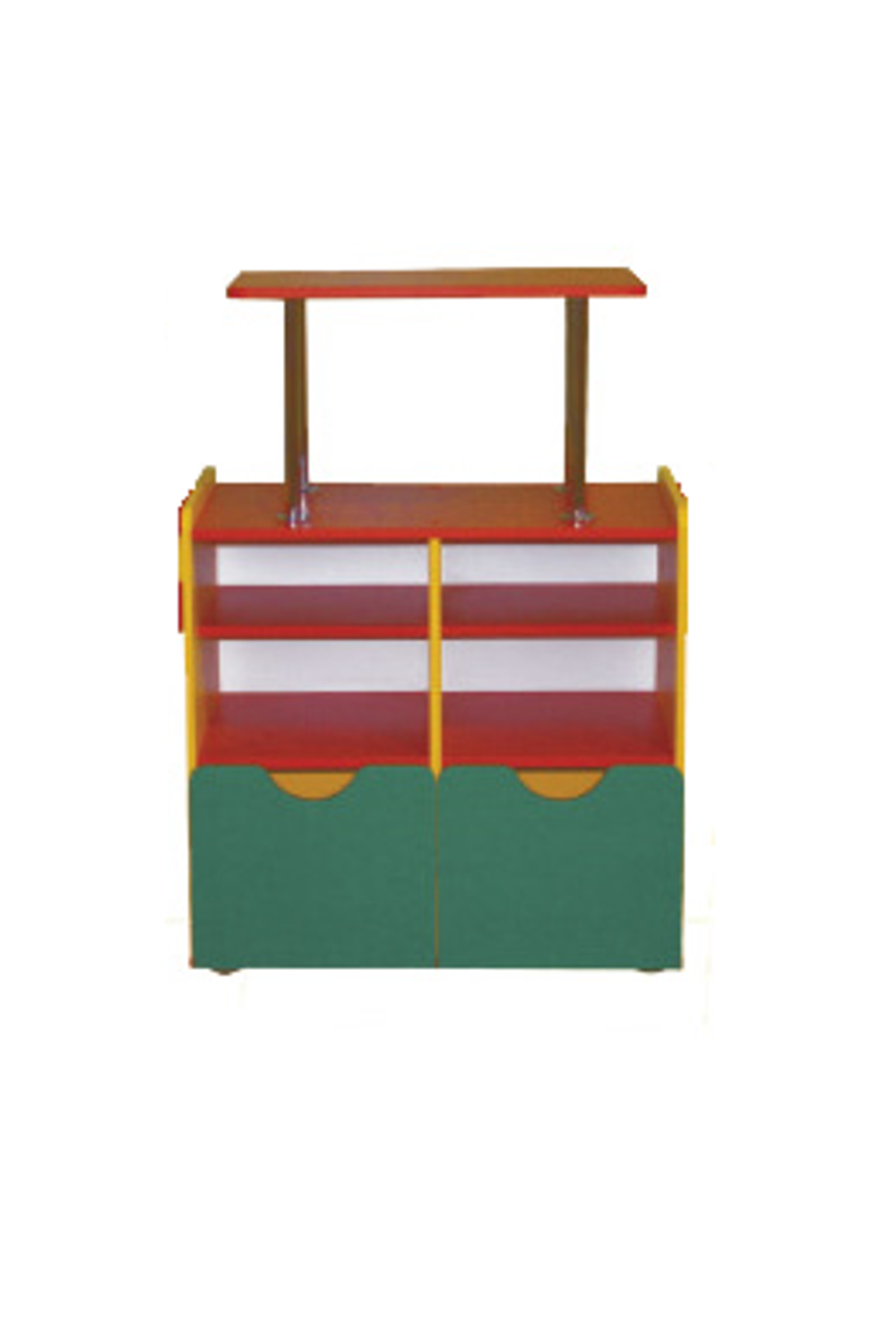 Стеллаж с ящиками для детского сада