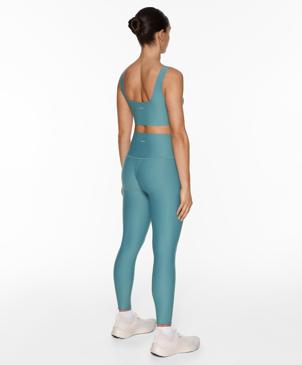 OYSHO Легинсы до щиколотки длиной 65 см с высокой посадкой Perfect-Adapt, линялый синий