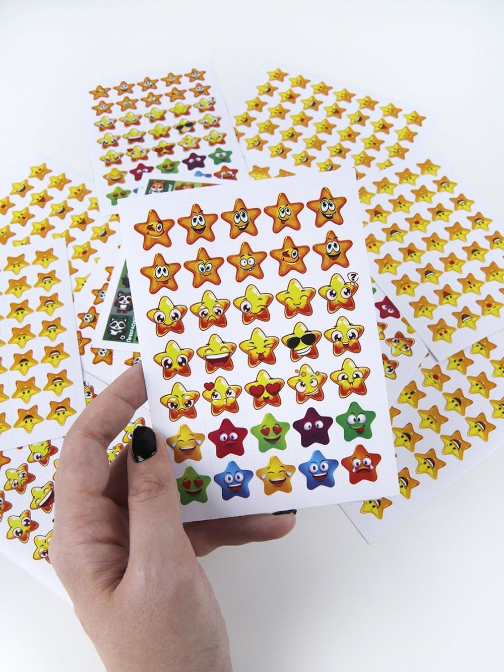 Детские поощрительные наклейки оценки для школы и дома