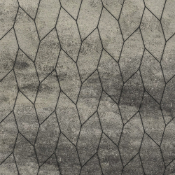 Тротуарная плитка СКОШЕННЫЙ ШЕСТИУГОЛЬНИК - Листопад гладкий Антрацит