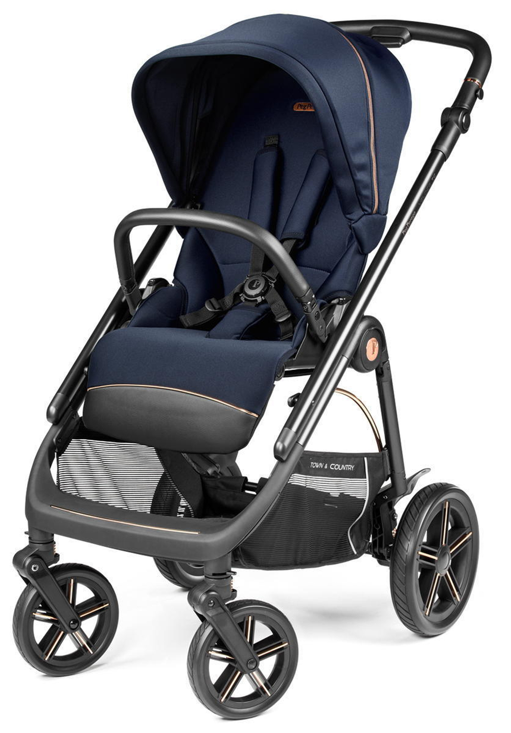 Коляска Peg Perego Veloce TC Brio Culla Belvedere 2 в 1 Blue Shine