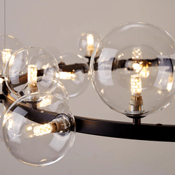 Люстра 8828P/L black/clear