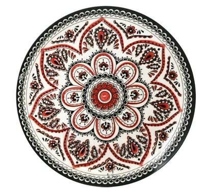 Тарелка десертная 20 см, ВОСТОК, фарфор (комплект 12шт.)