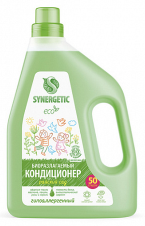 Кондиционер для белья "Райский сад" Synergetic, 1.5 л