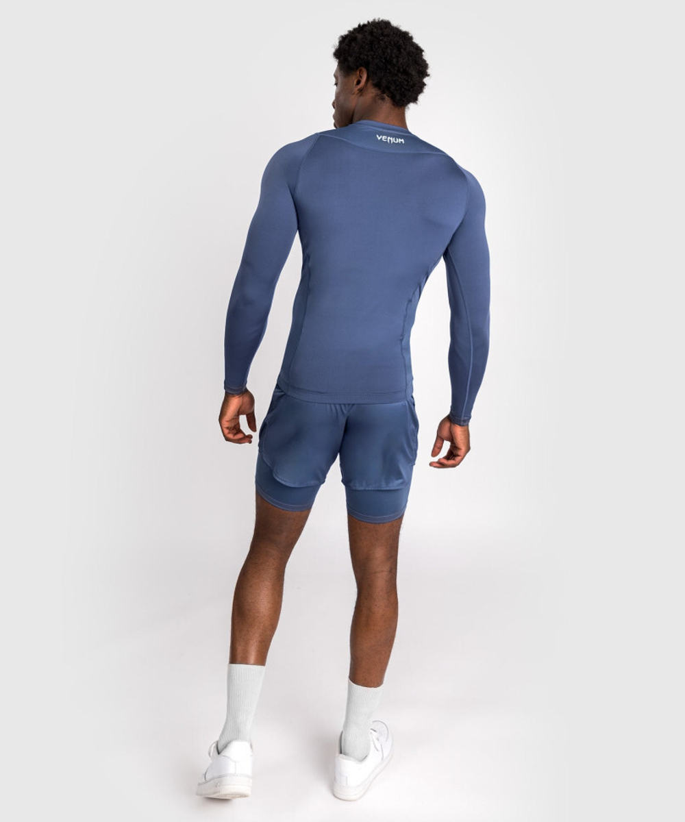 Рашгард Venum Attack LS Navy Blue
