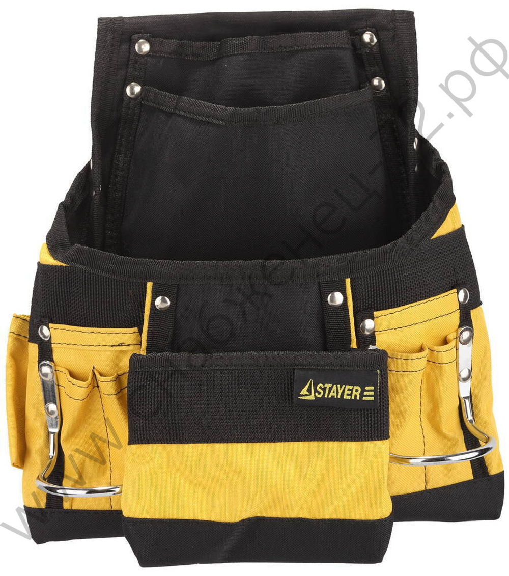 STAYER нейлон, поясная сумка для инструментов с 10 карманами, Professional (38605)