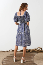 51566 Платье женское (синий принт)