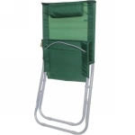 Шезлонг 47*80см «Мальта» с подголовником, зеленый ДоброСад