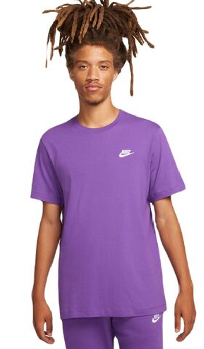 Мужская теннисная футболка Nike Sportswear Club T-Shirt - purple cosmos