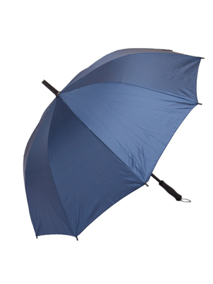 Зонт-трость "Бизнес" цвет синий, полуавтомат