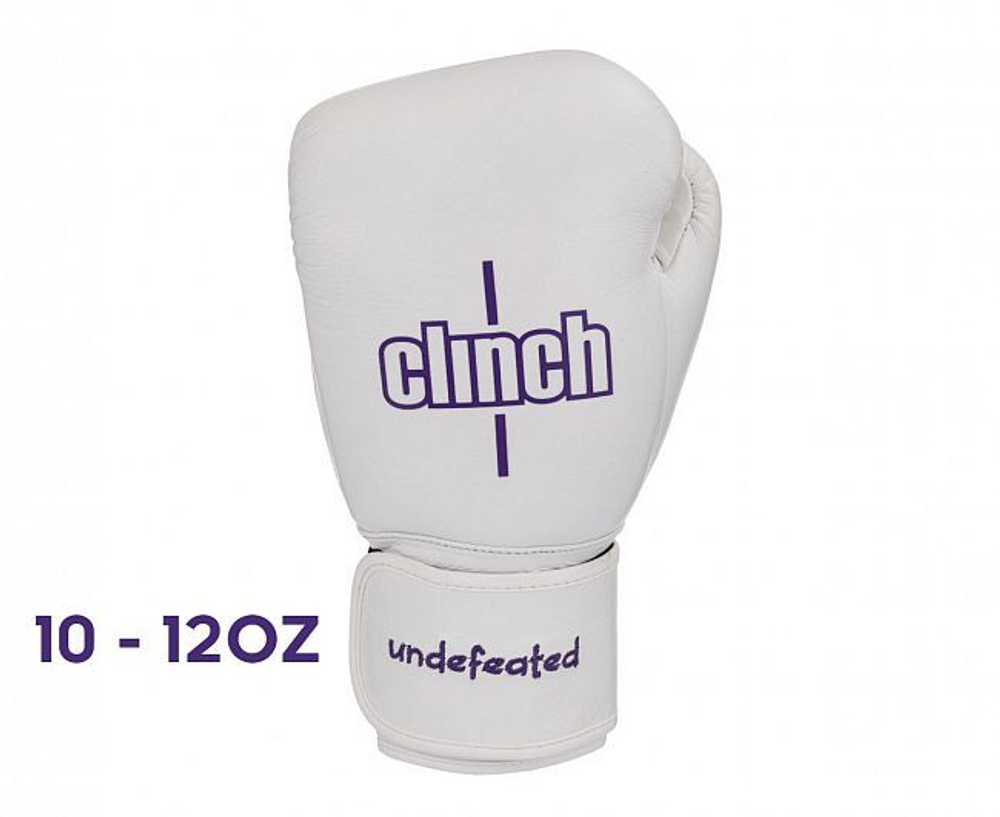 Перчатки боксерские Clinch Undefeated белые C161