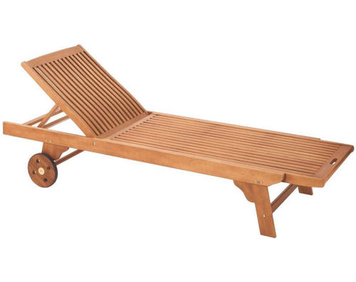 Шезлонг на колесах из дерева 1037