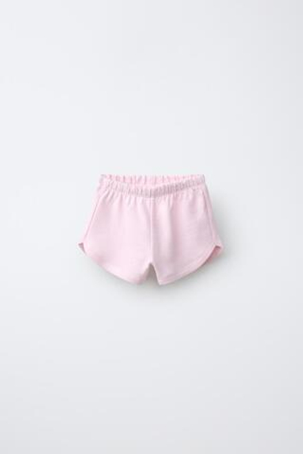 ZARA ШОРТЫ С КАРМАНОМ «СЕРДЦЕ», РОЗОВЫЙ