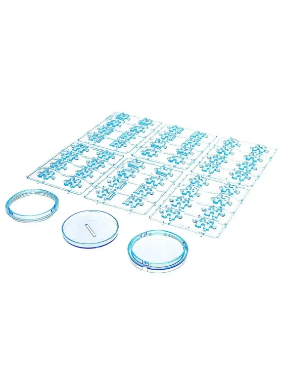 Пазл 3D кристаллический Карандашница, 51 деталь, цвет жёлтый