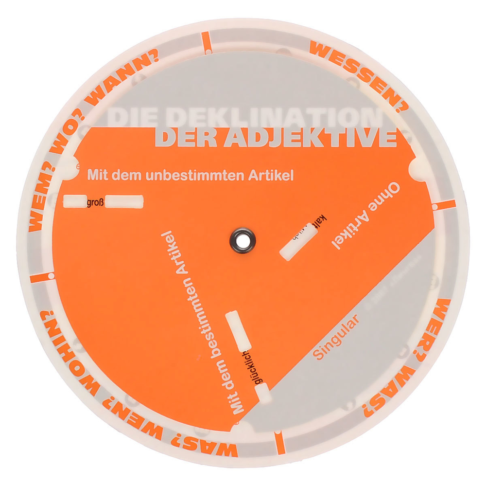 Круг: немецкий язык - склонение прилагательных