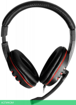 Наушники Oklick HS-L380G черный/красный (JD-032)