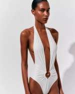 Купальник слитный VEA, Белый