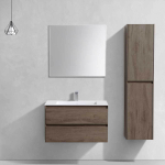 Тумба под раковину Vincea Luka 800 подвесная, 2 выкатных ящика soft-close, R.Oak