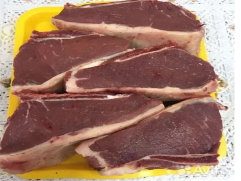 Филейный край говядины на кости охлаждённый