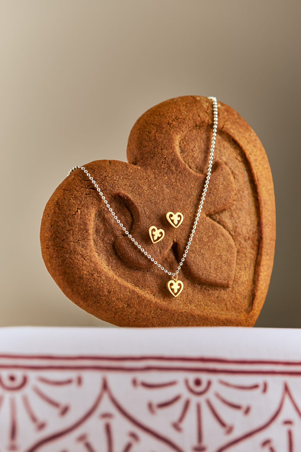 Серьги СЕРДЕЧКО позолота