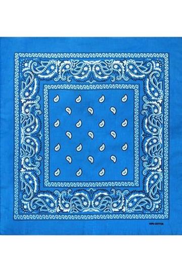 Бандана бирюзовая пейсли огурцы