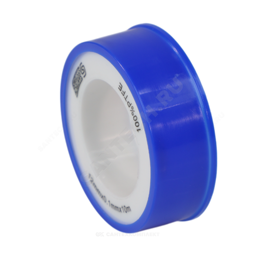Лента ФУМ PTFE 12ммх0,1ммх10м катушка среда: вода SantechSystems