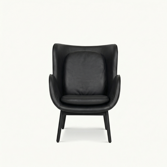 Дизайнерское кресло CUDDLE leather black