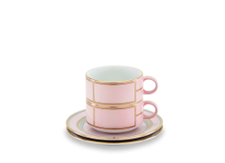 Набор чайных пар Richard Ginori Diva Rosa, 245 мл (2 шт.)